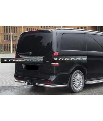Protection ARRIERE-MERCEDES-VITO-W447-2014-AUJOURD'HUI-LONG INOX ANGLES 60mm