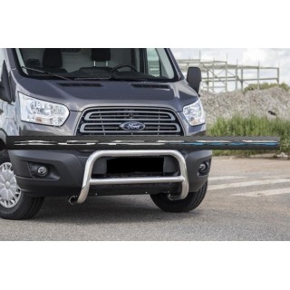 PARE BUFFLE-FORD-TRANSIT-2014-AUJOURD'HUI- HOMOLOGUE INOX - BARRE DE RENFORT