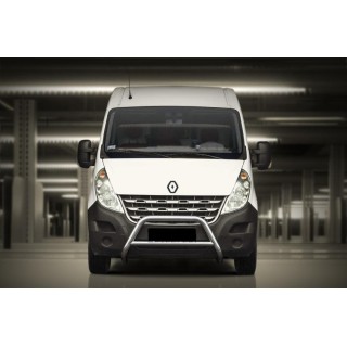 PARE BUFFLE-RENAULT-MASTER-2010-2019 HOMOLOGUE INOX - BARRE DE RENFORT