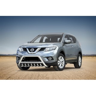 PARE BUFFLE-NISSAN-X-TRAIL-2014-2017- HOMOLOGUE INOX - GRILLE