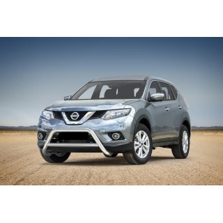 PARE BUFFLE-NISSAN-X-TRAIL-2014-2017- HOMOLOGUE INOX - BARRE DE RENFORT