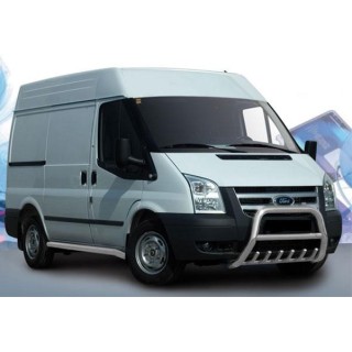 PARE BUFFLE-FORD-TRANSIT-2006-2013- HOMOLOGUE INOX - GRLLE