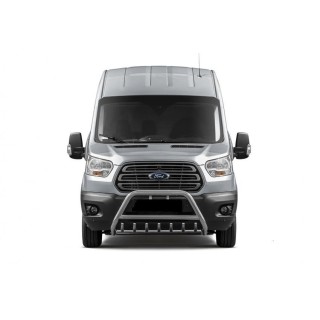 PARE BUFFLE-FORD-TRANSIT-2014-2019- HOMOLOGUE INOX  - GRILLE