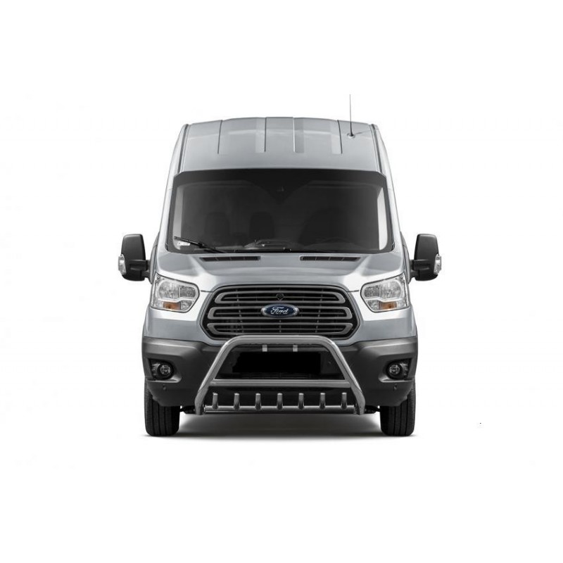 PARE BUFFLE-FORD-TRANSIT-2014-2019- HOMOLOGUE INOX  - GRILLE
