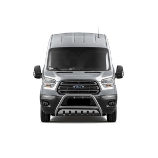 PARE BUFFLE-FORD-TRANSIT-2014- 2019- HOMOLOGUE INOX - PLAQUE