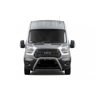 PARE BUFFLE-FORD-TRANSIT-2014-2019- HOMOLOGUE INOX  70mm