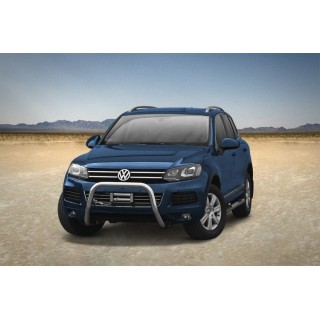 PARE BUFFLE VOLKSWAGEN TOUAREG 2011 2015 HOMOLOGUE INOX 70mm - Access Auto 4x4