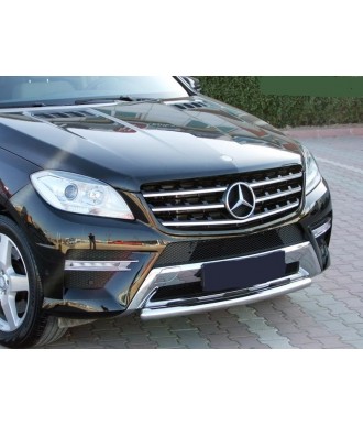 PARE BUFFLE-MERCEDES-ML-W166-2012-2015-INOX PROTECTION BASSE