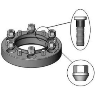 Elargisseur de Voie Aluminium 30 mm MAZDA BT 50 4 PIECES 