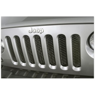 Inserts Grille Calandre Metal Noir JEEP WRANGLER JK