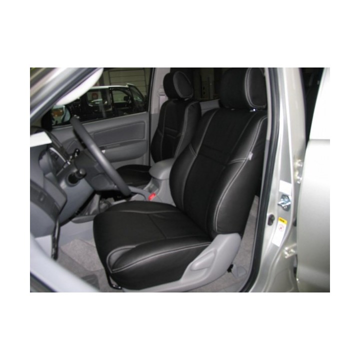 Housse De Siège Auto En Cuir PU Pour Isuzu D-Max (2015-2026) - Kit Complet Avant/arrière - Protection Anti-taches, Compatible Airbag