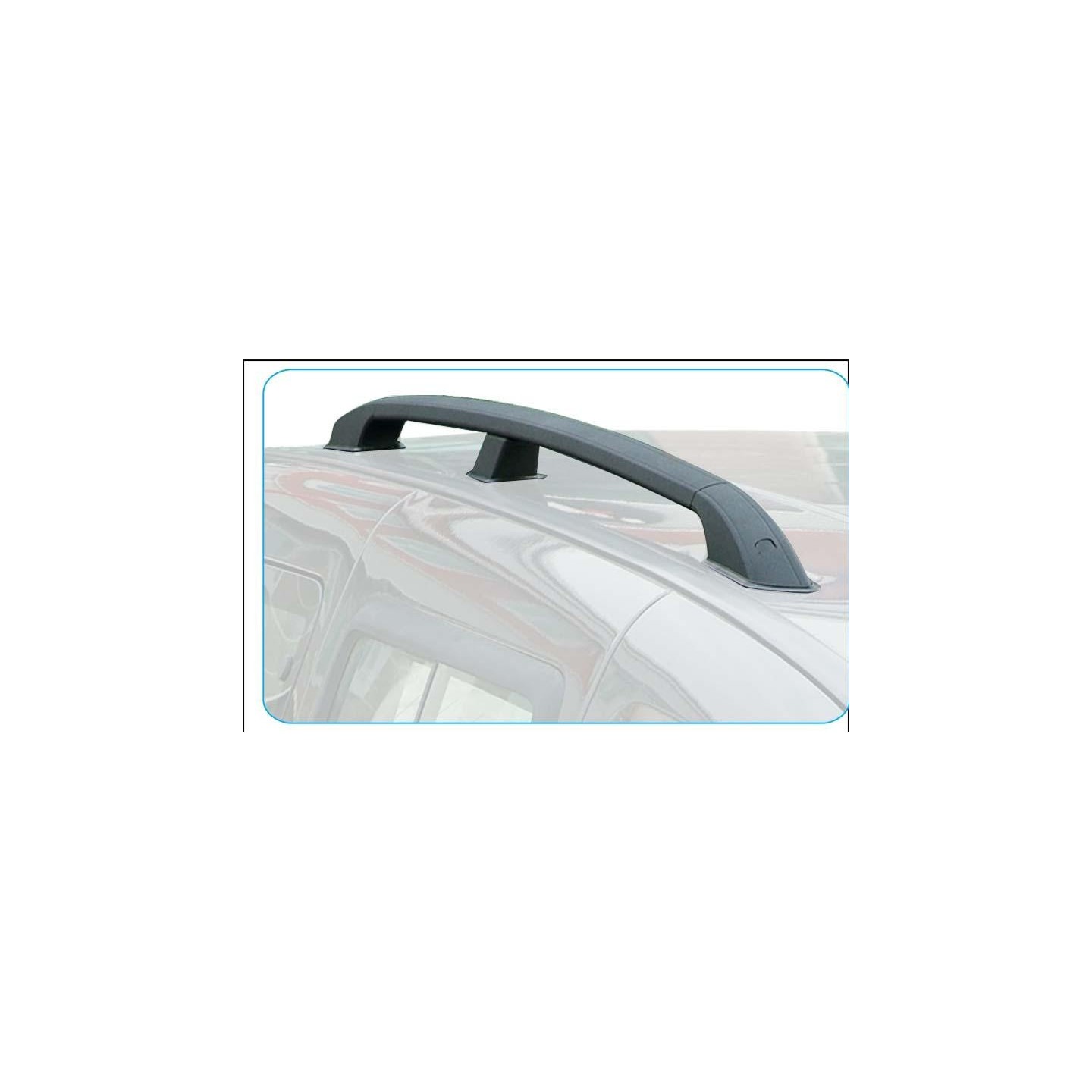 Barres De Toit Aluminium Pour Fiat Doblo L1 SWB Court 2010-2022 - Charge 75 Kg - Pour Coffre, Porte-vélos - Montage Facile Sans Outils Spéciaux