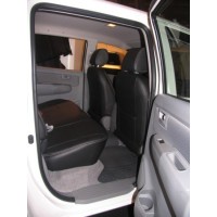 Housse De Siège Pour Volkswagen Amarok (2010-2026) - 2 Places Avant - Cuir PU Imperméable Et Respirant - Noir - Protection Complète