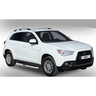 marche pieds aluminium plat noir TX MITSUBISHI OUTLANDER JQ 2006 