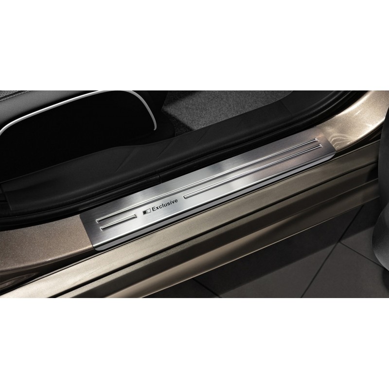 seuil de porte-BMW-X6-2014-2019-INOX POLI 4 PIECES 