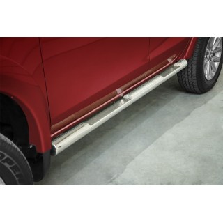 marche pieds-MITSUBISHI-L-200-DOUBLE CABINE 2015-AUJOURD'HUI INOX PR01 76mm