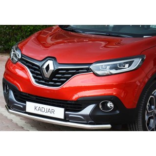 PARE BUFFLE-RENAULT-KADJAR-2015-2018-INOX PROTECTION BASSE