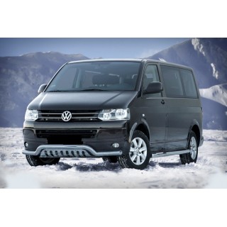 PARE BUFFLE-VOLKSWAGEN-T5-2003-2010-2015-HOMOLOGUE INOX - PROTECTION BASSE