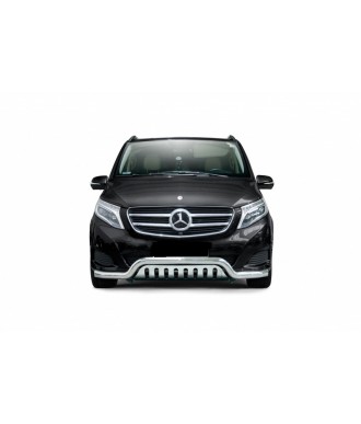 PARE BUFFLE-MERCEDES-CLASSE-V-W447-2014-2019-HOLOLOGUE INOX - PROTECTION BASSE 