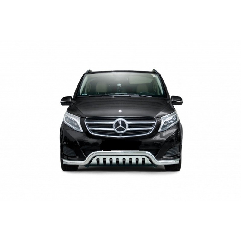 PARE BUFFLE-MERCEDES-CLASSE-V-W447-2014-2019-HOLOLOGUE INOX - PROTECTION BASSE 