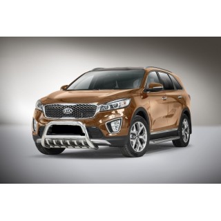 PARE BUFFLE-KIA-SORENTO-2015-2018 HOMOLOGUE INOX - GRILLE