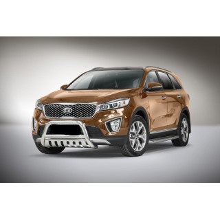 PARE BUFFLE-KIA-SORENTO-2015-2018 HOMOLOGUE INOX - PLAQUE