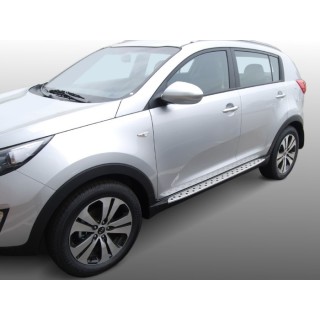 marche pieds-KIA-SPORTAGE-2010-2015-Aluminium PLAT ABS