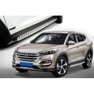 MARCHE PIEDS HYUNDAI TUCSON 2015 2020 Aluminium Plat DESIGN