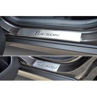 Seuils Portes-HYUNDAI-TUCSON-2015-2020-INOX 4 PIECES