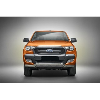 PARE BUFFLE-FORD-RANGER-2015-2018-HOMOLOGUE INOX - PROTECTION BASSE 