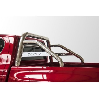 ROLL BAR INOX SIMPLE BARRE-TOYOTA-HI-LUX-2015-2016-