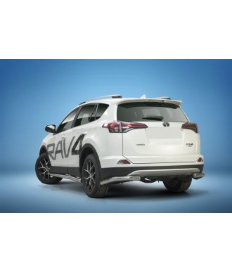 Protection ARRIERE-TOYOTA-RAV-4-2016-2018 INOX ANGLES 70mm