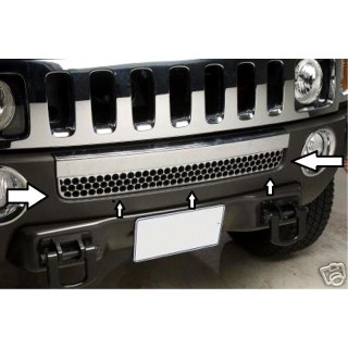 Grille Pare Choc Avant HUMMER H3 CHROME - Access Auto 4x4