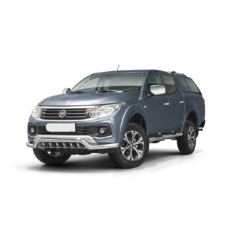 PARE BUFFLE-FIAT-FULLBACK-2016-AUJOURD'HUI- HOMOLOGUE INOX  - PROTECTION BASSE-GRILLE