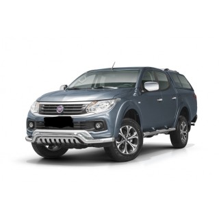 PARE BUFFLE-FIAT-FULLBACK-2016-AUJOURD'HUI- HOMOLOGUE INOX - PROTECTION BASSE-PLAQUE