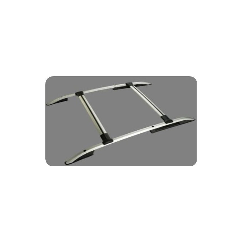 Barres De Toit Aluminium Pour Volvo XC70 (2007-2016) - Grises, Pour Rails Surélevés, Aérodynamiques, Porte-vélos/kayak