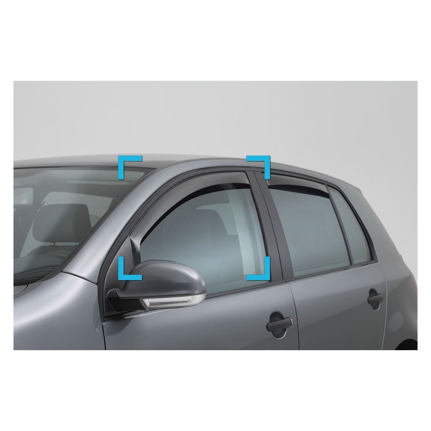 Deflecteurs D'air HEKO Pour Ford Mondeo 2015+ - 2 Pièces - Intérieur De Fenêtre - Réduction Bruit Et Aération