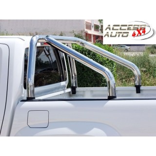 ROLL BAR-VOLKSWAGEN-AMAROK-2010-AUJOURD'HUI-INOX DOUBLE BARRES