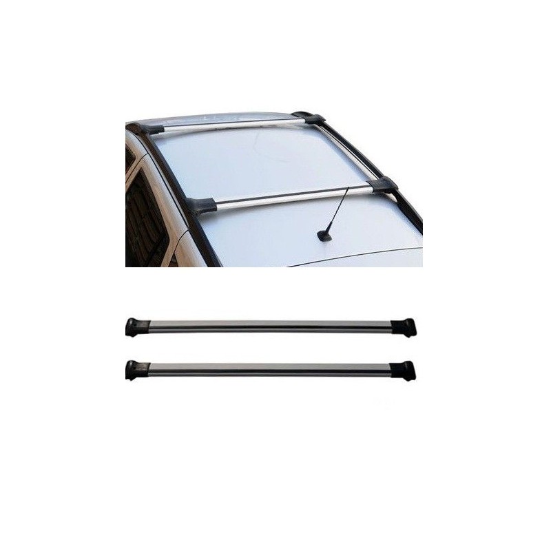 Barres De Toit En Aluminium Pour Peugeot 306 Break 1994-2002 - 2 Barres Transversales Grises