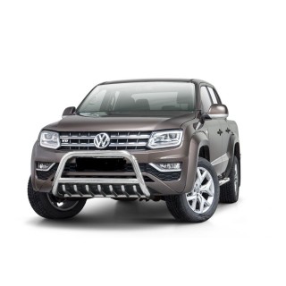 PARE BUFFLE-VOLKSWAGEN-AMAROK-2017-AUJOURD'HUI- HOMOLOGUE INOX-  GRILLE