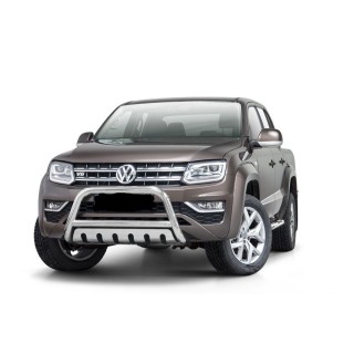 PARE BUFFLE-VOLKSWAGEN-AMAROK-2017-AUJOURD'HUI- HOMOLOGUE INOX -PLAQUE