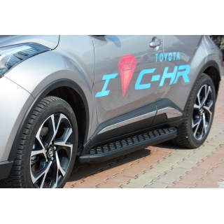 marche pieds-TOYOTA-C-HR-2017-AUJOURD'HUI Aluminium TX NOIR