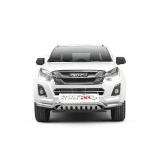 PARE BUFFLE-ISUZU-D-MAX-2017-2020 INOX - PROTECTION BASSE