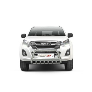 PARE BUFFLE-ISUZU-D-MAX-2017-AUJOURD'HUI- HOMOLOGUE INOX - GRILLE