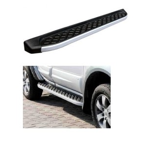 marche pieds -NISSAN-NAVARA-NP-300-DOUBLE CABINE 2016-AUJOURD'HUI Aluminium TX CHROME