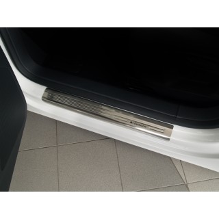 Plaque De Protection Seuil De Coffre En Acier Inoxydable Pour Opel Mokka X 2014-2018 - Anti-rayures
