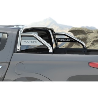 ROLL BAR-FIAT-FULLBACK-DOUBLE-CABINE-2016-AUJOURD'HUI DOUBLE BARRES INOX 60mm