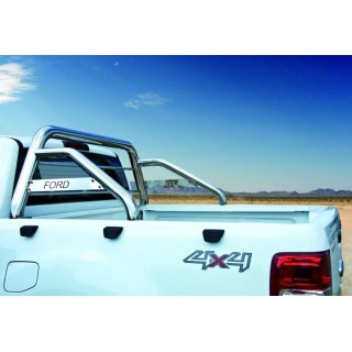 ROLL BAR-FORD-RANGER-DOUBLE-CABINE-2012-AUJOURD'HUI DOUBLE BARRES INOX 76mm