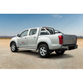 ROLL BAR-ISUZU-D-MAX-DOUBLE-CABINE-2012-2016-DOUBLE BARRES INOX 76mm