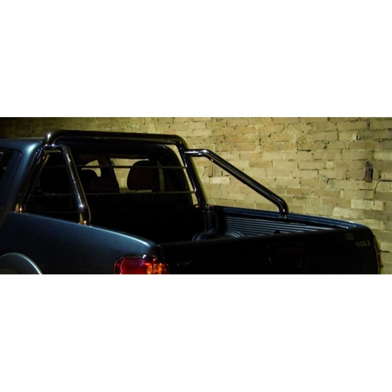 ROLL BAR-MITSUBISHI-L-200-DOUBLE-CABINE-2009-2015-DOUBLE BARRES  76mm